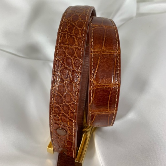 Vintage BARRY KIESELSTEIN CORD celestial belt lizard and alligator sun 90s small - Picture 10 of 16